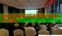洛陽跨境電商培訓(xùn)實(shí)戰(zhàn)課程助力電商人才快速成長