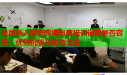 全面深入解析跨境電商培訓(xùn)銷售是否容易：優(yōu)勢挑戰(zhàn)與成功之道