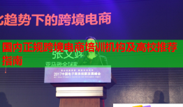 國內(nèi)正規(guī)跨境電商培訓(xùn)機(jī)構(gòu)及高校推薦指南